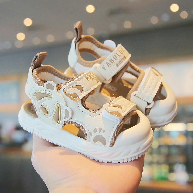 New summer soft sole anti-slip closed-toe toddler sandals for baby girls