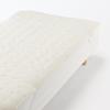 MUJI Теплый матрасный чехол из переработанного полиэстера, плотный, полуторный, 120 x 200 см, цвет слоновой кости, 76005643