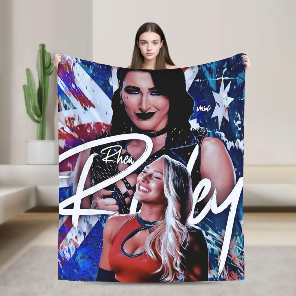 Rhea Ripley  Blanket Quality Warm Soft  Throw Blanket Winter Travel Office Home Decor Pattern Bedspread