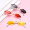 1pc Retro Small Oval Sunglasses Vintage Shades Sun Glasses Men Women Outdoor Cycling Eyeglasses UV400 Street Driving Gogggle