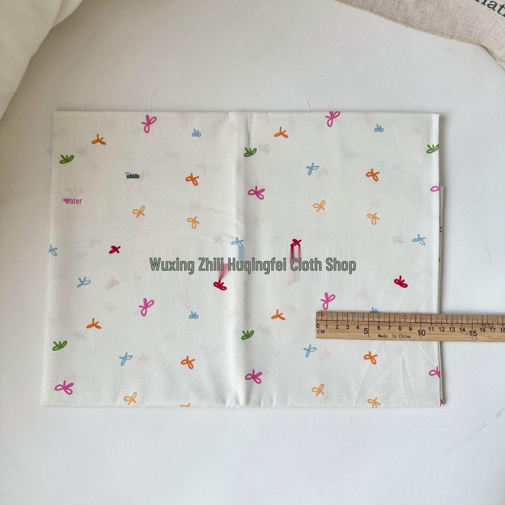 Хлопковая ткань с цветочным цифровым принтом, 40 каунтов, для женской и детской одежды, платьев, домашней одежды и сумок ручной работы