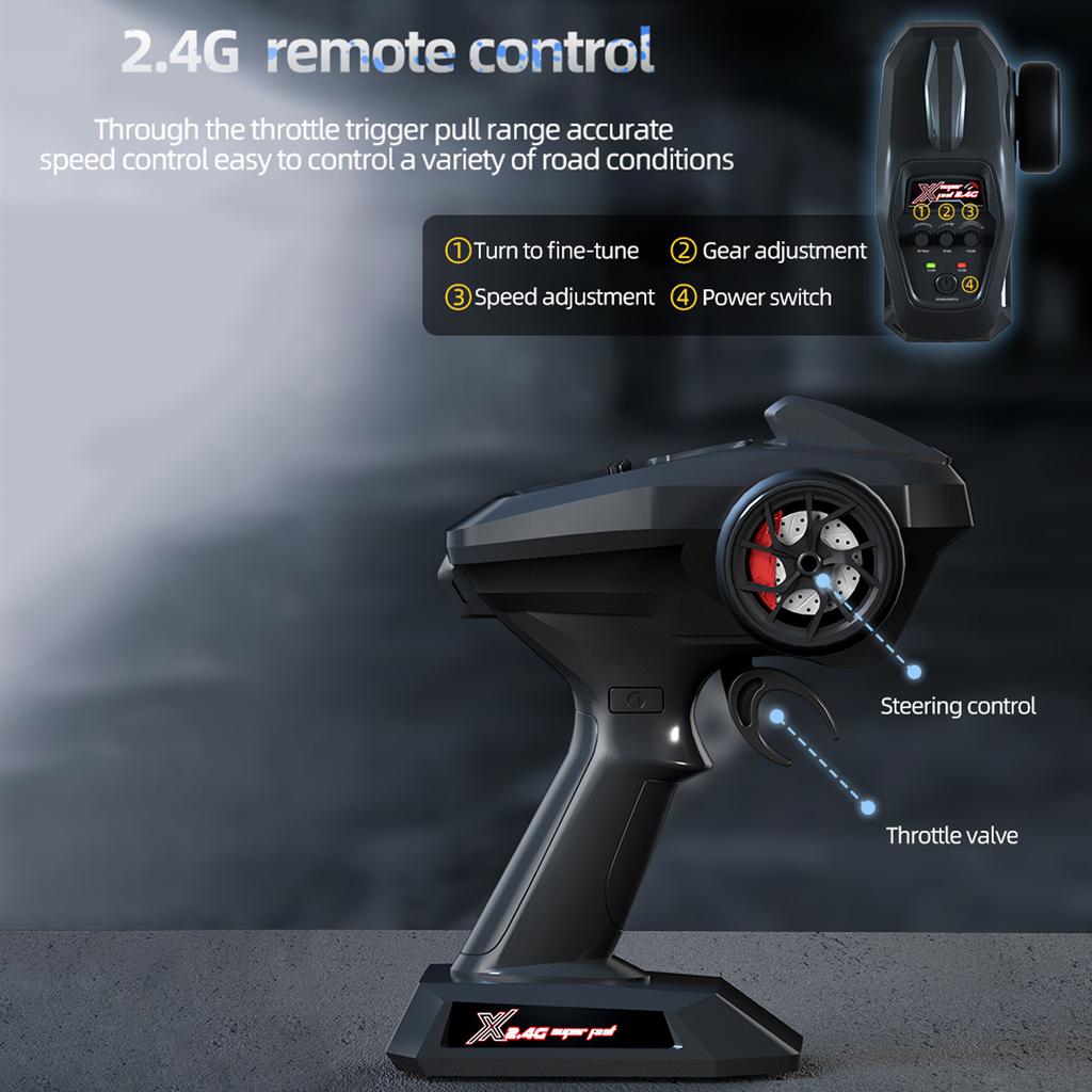 Remote Control Truck 2.4GHz 1/16 4WD 55km/h High-speed Remote Control Car Climbing Car with