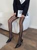 Y2K Vintage Grid Fishnet Tights Women Houndstooth Hollow Out Pantyhose Sculpted Mesh Women Stockings For Dress 2025 Legging