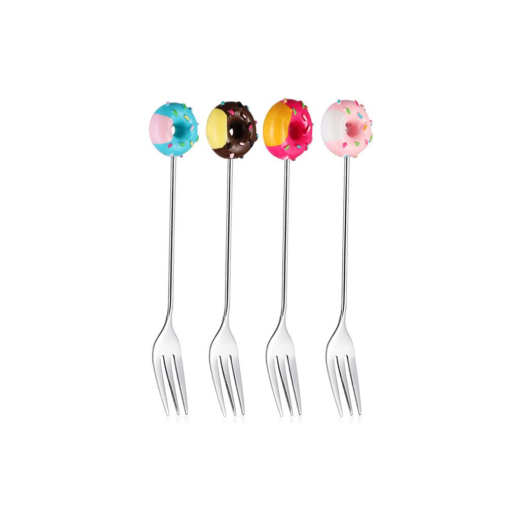 High Quality Stainless Steel Dessert Cake Dinnerware Coffeeware Sugar Stirring Spoon Teaspoon Fruit Fork Coffee Spoon