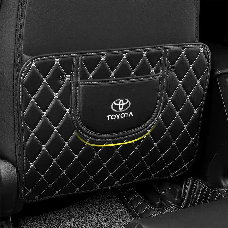 Car Seat Back Storage Protective Pad Prevent Kick Mat for Toyota Trd GR Land Cruiser Camry Highlander Corolla Yaris Chr Auris RAV4