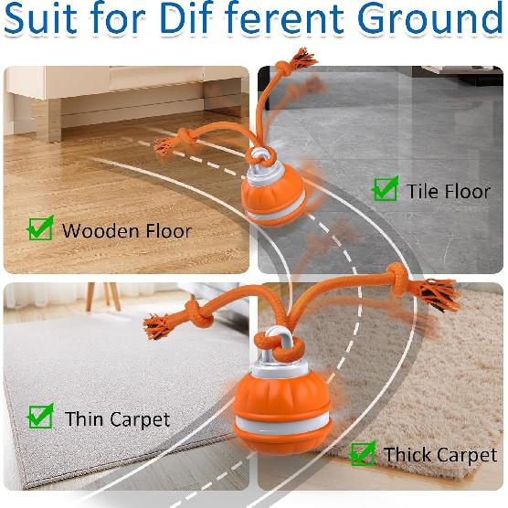 Interactive Dog Toys, Motion Activated Dog Ball, Automatic Rolling Ball Toys for Puppy/Small Dogs