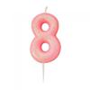 Glitter 8th Birthday Pick Candle