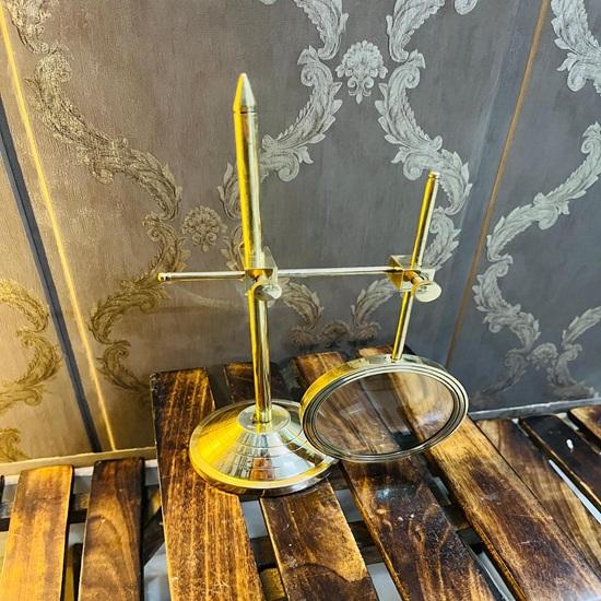Brass Magnifying Glass with Stand: Home Office Decor