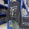 Mens Oversized Washed Black Hooded Sweatshirt Streetwear Casual Long Sleeve Pullover 2025 Fall