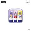 BT21 Minini TRAVEL KIT DAMAGE CARE Set  (Shampoo/Conditioner/Body Wash) Portable On Board In Airplane