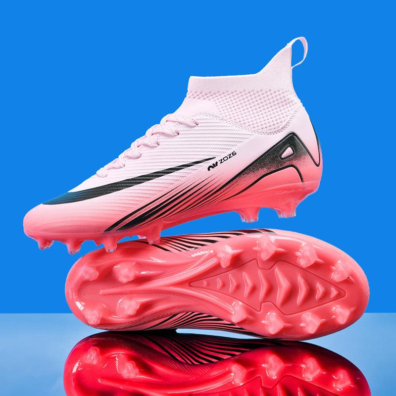 Football shoes long broken nails high top men's and women's youth sports training shoes