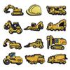 12Pcs Excavator Series PVC Shoes Charms Decoration