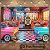 2D Flat Banner - 1 Piece Classic Party Scene Background Fabric Flag Suitable for Photography Background Wall Decoration