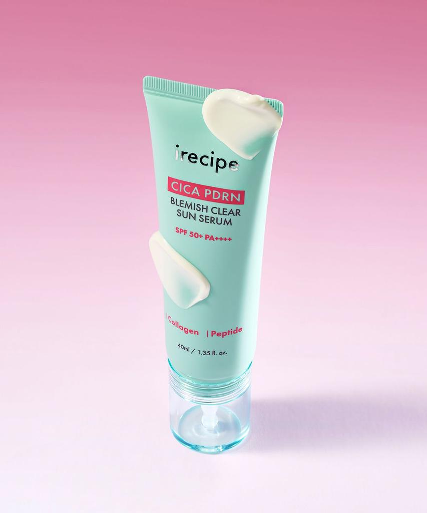 [Irecipe] Cica PDRN Trace Clear Успокаивающая солнцезащитная сыворотка 40 мл