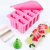4/10 Cavity Ice Cream Silicone Mold for Baking Ice Cube Maker Freezer Desserts Tray DIY Homemade Popsicle Mould Kitchen Tools