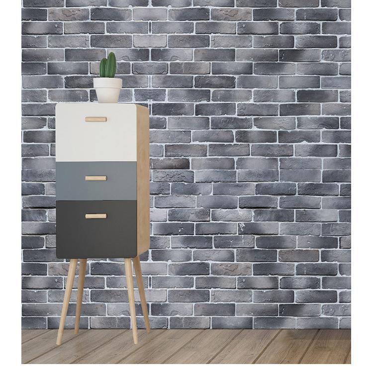 Бесшовные обои для гостиной и спальни с кирпичной стеной(45см*300см)