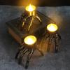 Halloween Skull Lantern Atmosphere Setting Props Skeleton Foot Night Light Halloween Party Decoration Led Candle Light