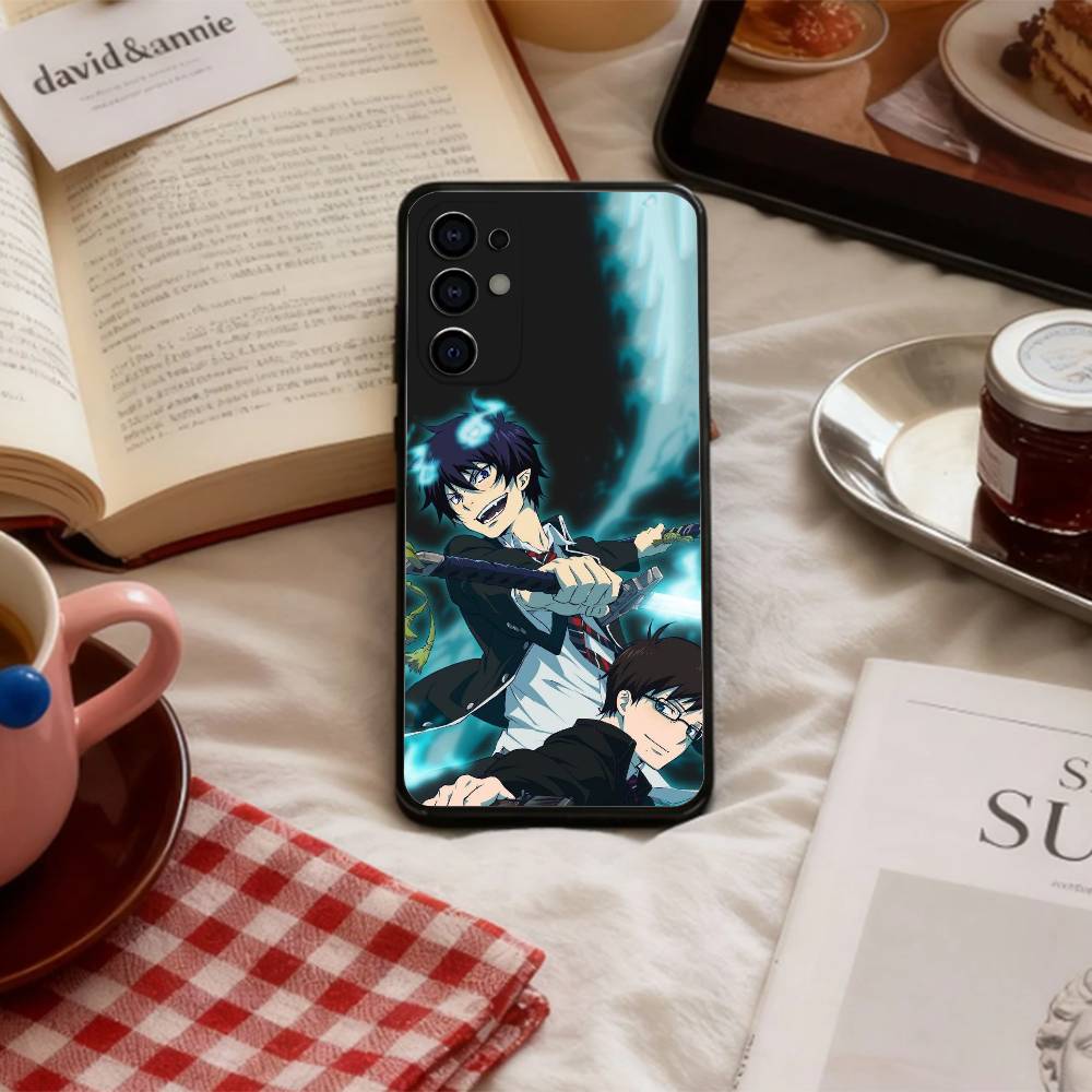 Blue Flame Blue Exorcist Phone Case For Samsung S 25,24,23,22,30,21,10,9,Ultra,Plus,Lite,FE,4,5 G Soft Black Case