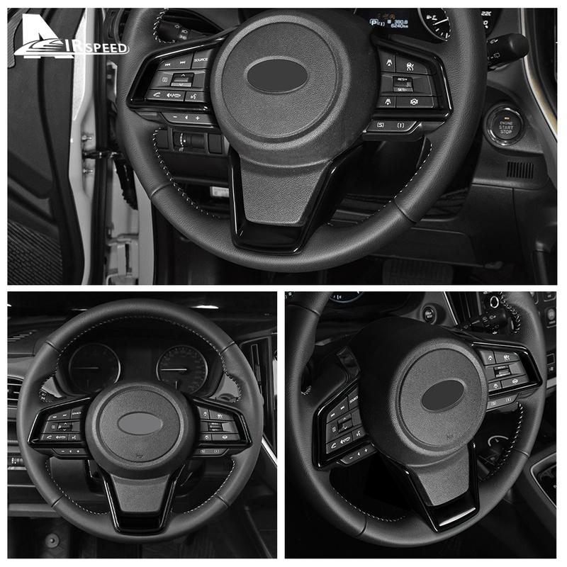 ABS Carbon Style For Subaru Crosstrek Impreza 2018 2024 2025 2026 Steering Wheel Sticker Accessories
