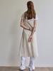 B Muse Mansion Bias Check Layered Dress - Butter Cream