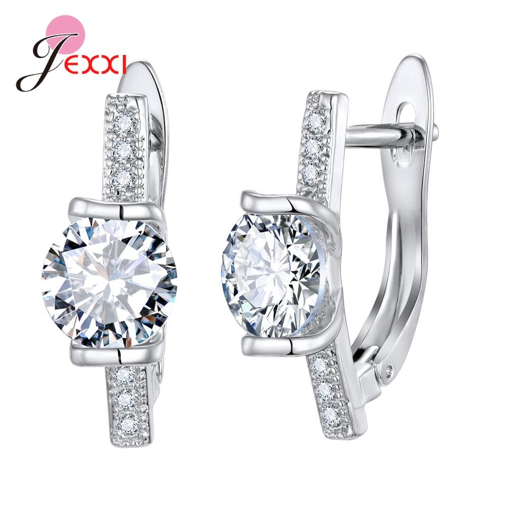 Korean Style Various Models Crystal Earring Findings Genuine 925 Sterling Silver Earring Findings Jewelry Accessories For DIY