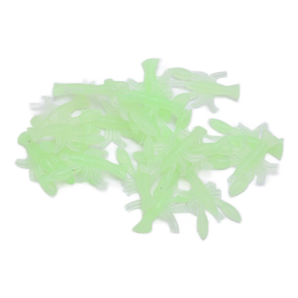 Fishing Shrimps Lures Glowing Luminous Soft Lifelike Silicone Shirmps Bait