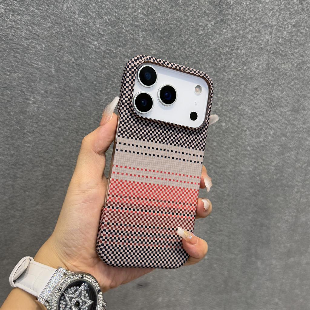 Безрамочный чехол из поликарбоната с текстурой под карбон для iPhone 17 Air 16 Plus 15 14 13 12 17 Pro Max, с поддержкой MagSafe и беспроводной зарядки