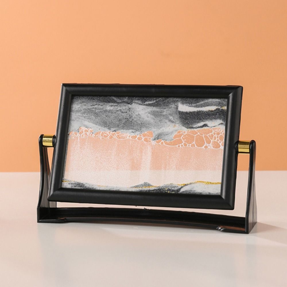 Домашний декор Стекло Зыбучий песок Картина Вращающийся 3D Песчаный пейзаж в движении Движущийся песок Художественная картина