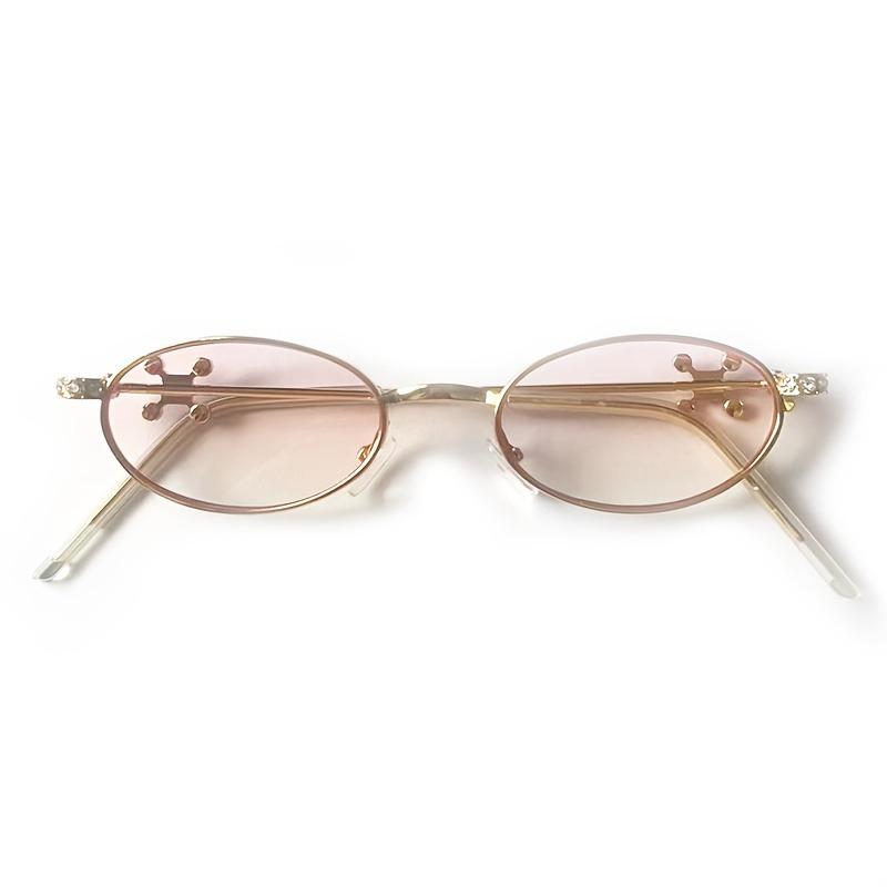 Женские очки Y2K в стиле ретро, эллиптические, элегантные, для вечеринок и повседневной носки, в стиле ретро, очки-заявление с персонализацией, модный выбор