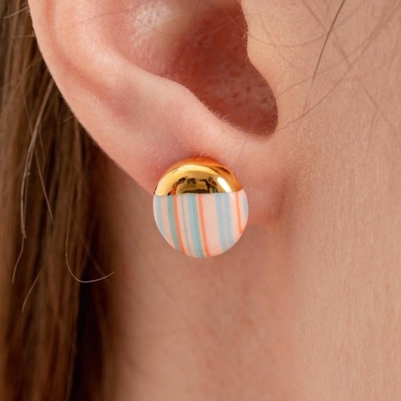 Cerabonito Stratum Daily Round Earring (summer)