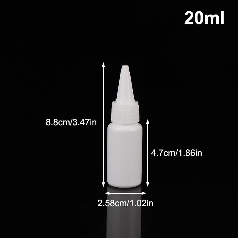 5/10/20/30/50/60/100 мл Белая бутылка с пипеткой-капельницей, с завинчивающейся крышкой, бутылки для жидкости для глаз, чернил, масла, пипетки, пигментов для краски