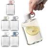Water Cup 360/500ml Flat Water Bottle BPA Free Portable Pocket Size Water Container Transparent Drinkware