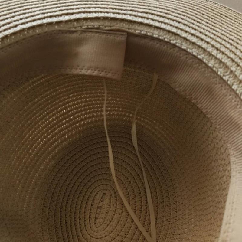 Мужская и женская фетровая шляпа в стиле панамы из сминаемой соломы, летняя шляпа