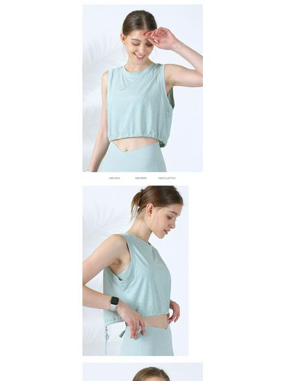 Lightweight Breathable Summer Yoga Vest - Loose Fit, Cool Running Sports T-shirt