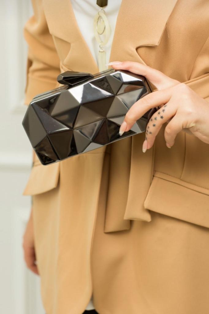 Women's Stylish and Useful Evening Dress Bag Women's Gold Metal Evening Dress Bag