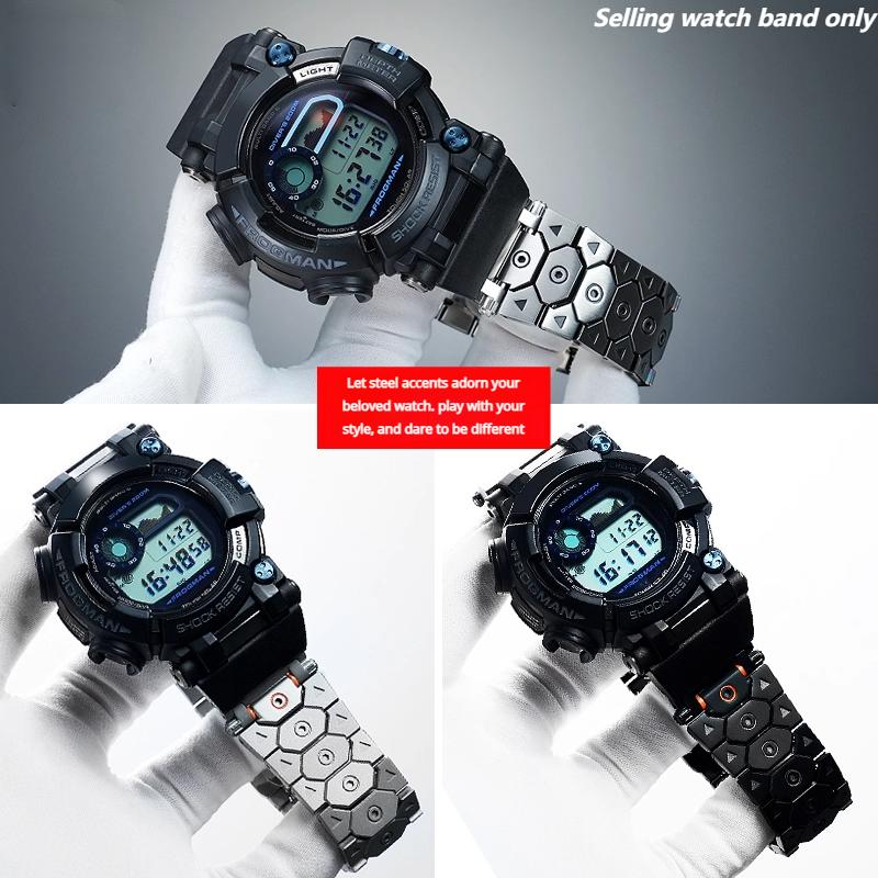 Ремешок из нержавеющей стали Для Casio G-SHOCK GWF-D1000B Frogman 6-го Поколения Модифицированный Металлический Браслет Мужские Часы Ремешок Аксессуары