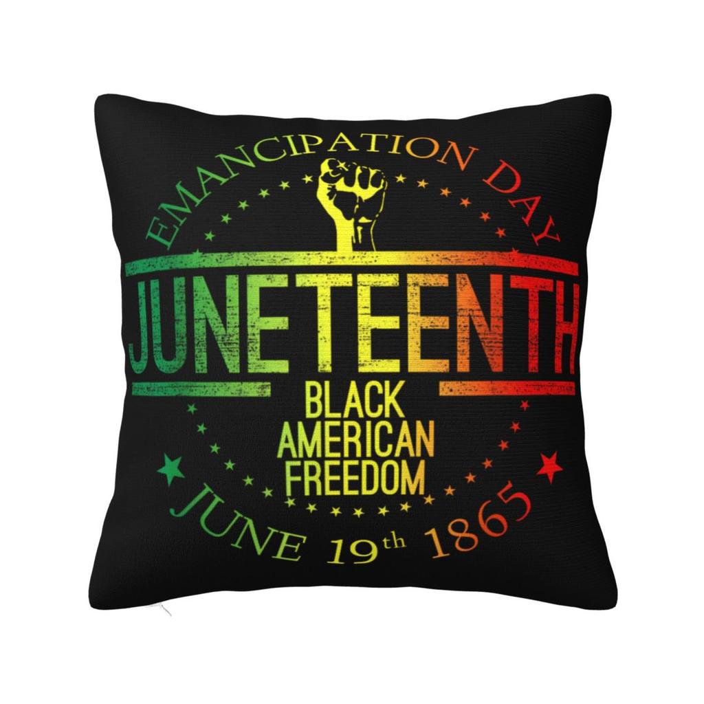Наволочка 'Сердцебиение Черноты' Juneteenth, Чехол для Подушки из Полиэстера, Декор, История Чернокожих, Африканская Америка, Декоративная Наволочка для Подушки, Постельное Белье