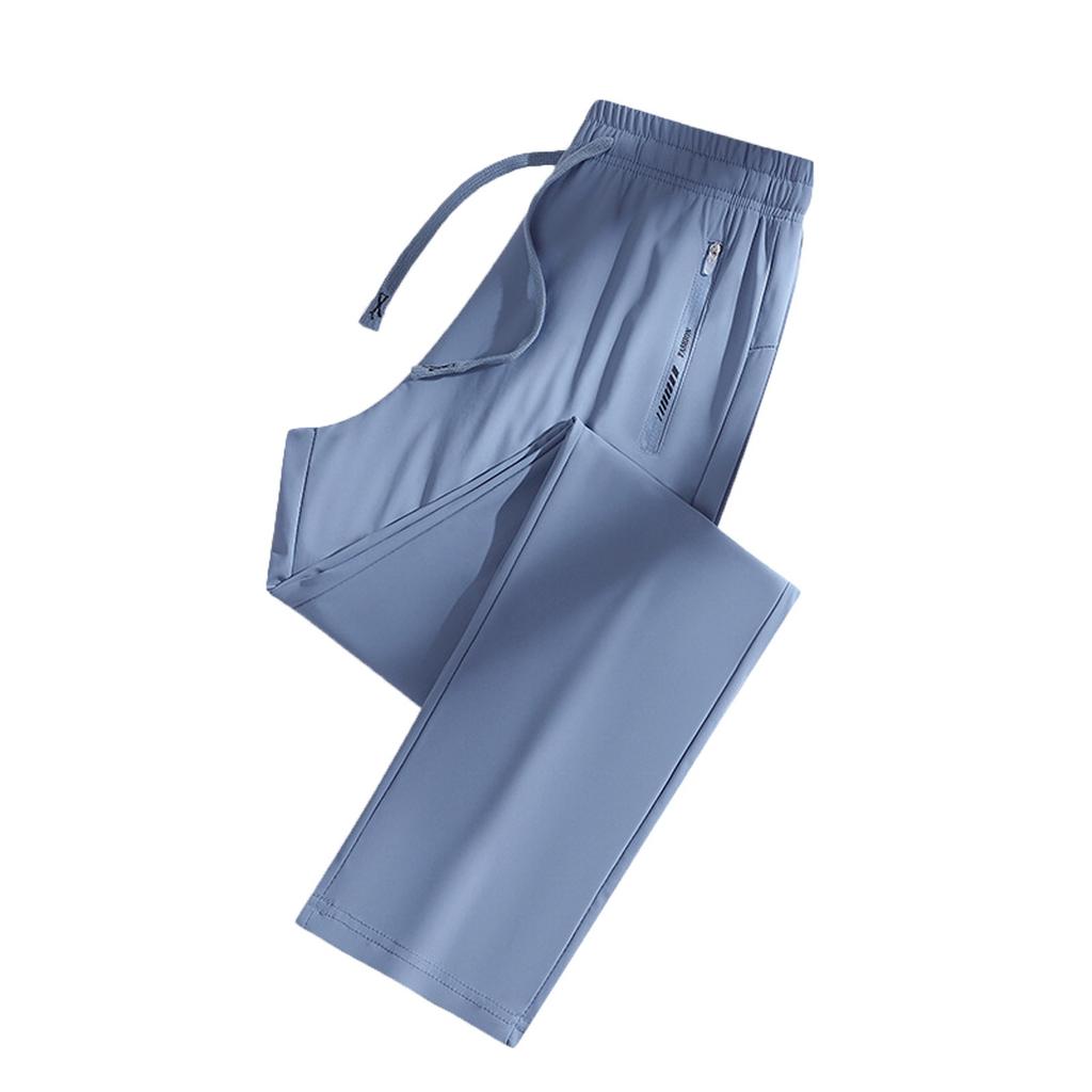 Women's Casual Solid Colour Elastic Waist Straight Casual Pants With Pockets