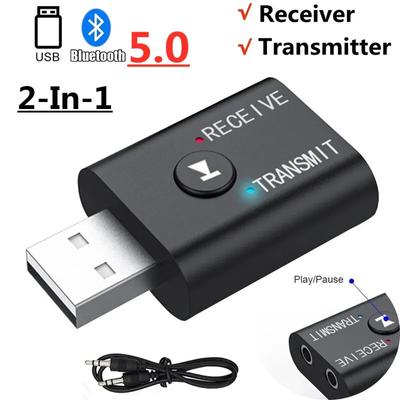 Bluetooth 5,0 аудиопередатчик приемник 3,5 мм разъем AUX RCA USB-ключ стерео беспроводной адаптер для ТВ автомобильный комплект динамик наушники
