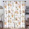 Kawaii Animal Modern Living Room Шторы для камеры Home Interior Шторы 2 шт. Затемняющие шторы Тюль для спальни Шторы
