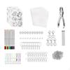 Heat Shrink Sheets Set DIY Decorative Art Kit for Zippers Pendants Bookmarks