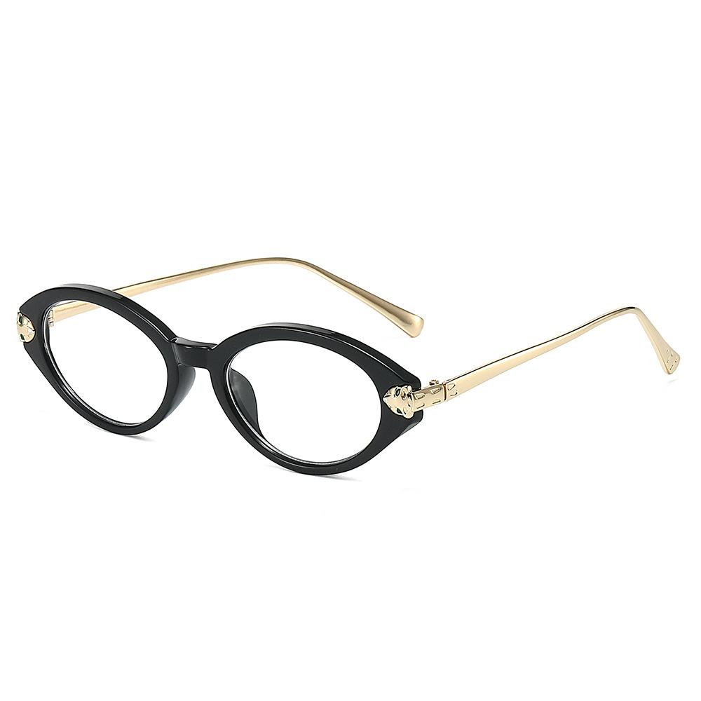 Fashion cat eye PC oval frame sunglasses men's and women's trend versatile outdoor sunscreen sunglasses