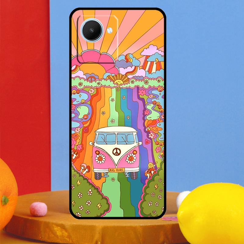 Инди-хиппи Арт Для Realme C75 C71 C55 C53 C67 C61 C33 C63 C51 10 11 12 13 14 15 Pro Plus C65 GT7 Pro Чехол