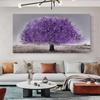 Purple Tree Oil Painting Landscape Painting Art Poster and Printing for Living Room Decoration Printing On Canvas