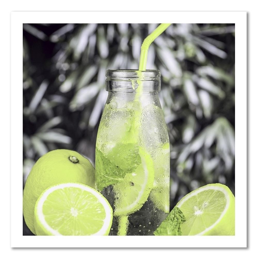 Canvas print, Beverage and limes