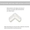 12PCS Baby Proofing Safety Corner Safety Corner Protectors Guards Clear Furniture Table Corner Protection, Kids Soft Table Corner Protectors for Child