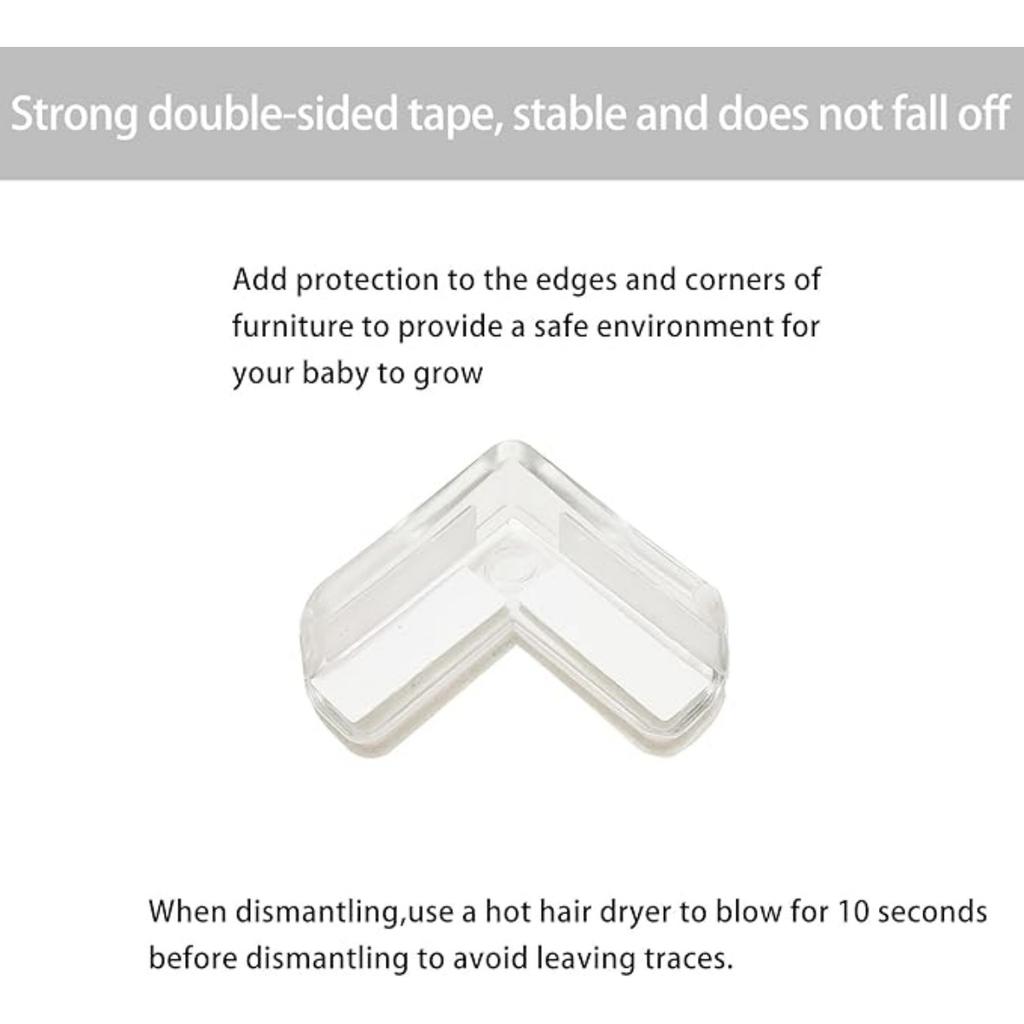 12PCS Baby Proofing Safety Corner Safety Corner Protectors Guards Clear Furniture Table Corner Protection, Kids Soft Table Corner Protectors for Child
