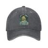 Let it Gogh Funny Vincent Van Gogh Starry Night Unstructured Baseball Cap Painting Distressed Cotton Hat Adjustable Snapback