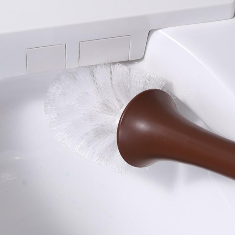 Cute Toilet Cleaning Brush Giraffe Shape Toilet Brush and Holder Long Handle Toilet Scrubber for Toilet Cleaning