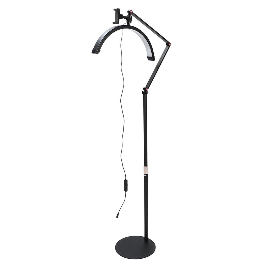 16-дюймовый напольный светильник в форме полумесяца со светодиодной подсветкой, съемная U-образная лампа для татуажа бровей для салона красоты